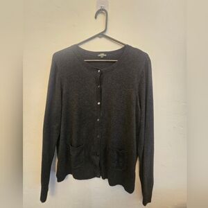 Eddie Bauer Women's Black Cardigan Sweater XL